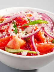 Tomato and onion salad