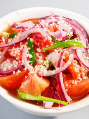 Tomato and onion salad