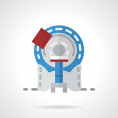 MRI machine flat vector icon