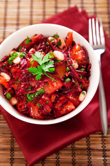 Tomato and beetroot salad