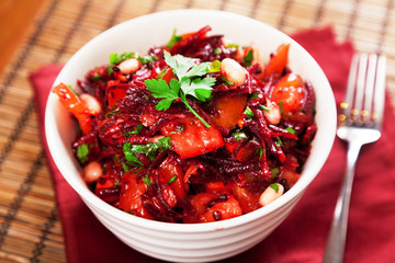 Tomato and beetroot salad