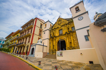 streets of tha Casco viejo in Panama city