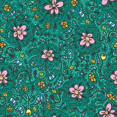 Seamless floral pattern. Vector Illustration