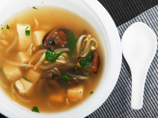 Thai soup with tofu