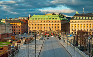 Obraz premium Old Town in Stockholm, Sweden