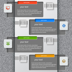 Abstract 3D Paper Infographics