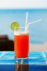 Mai Thai Cocktail at the pool