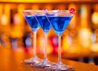 Cocktails Collection - Blue Martini