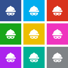 Fototapeta premium App Icon Metro Style - 9 Colors