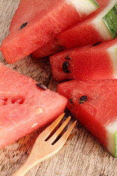 Watermelon, Slices of fresh watermelon