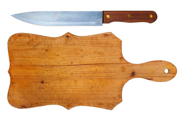 Knife and cutting board