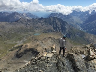 Au sommet de l'Aiguille du Goléon - Alpes