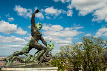 liberty statue of Budapest