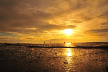 Obraz premium Seaside Landscape at Sunrise