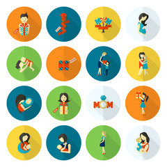 Happy Mothers Day Icons