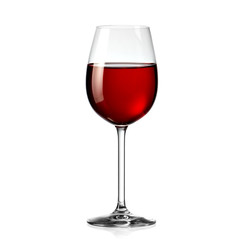Rode wijnglas