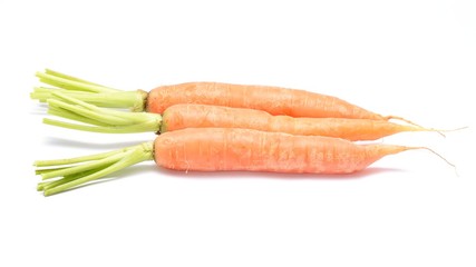 carrots isolated on white background