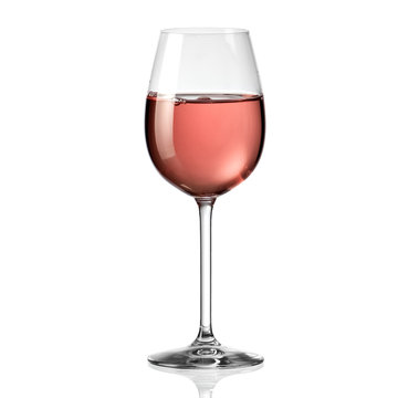Fototapeta Rose wine glass