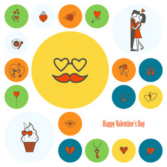 Happy Valentines Day Icons