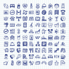doodle hotel icons
