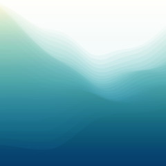 Water Wave. Vector Illustration For Your Design. 