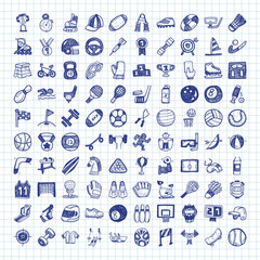 doodle sport icons