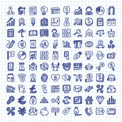 doodle financial icons