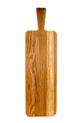 Wooden Paddle board on a white background