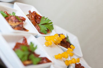 Buffet - a series of restaurant food photo images