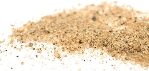 sand on white