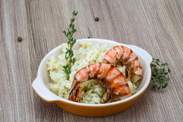 Risotto with prawn