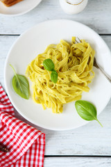 Nutritious pasta with herbs