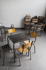 table et chaise rétro vintage bobo chic