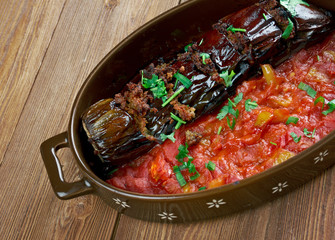 Turkish stuffed eggplant