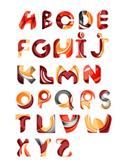 Collection of alphabet letters logos design elements