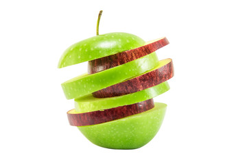 Fototapeta na wymiar apple sliced