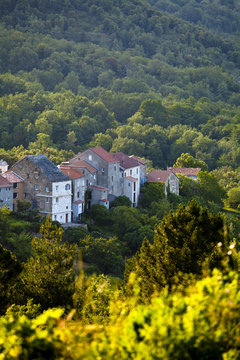 Village in the mountain zone of Corsica, France
