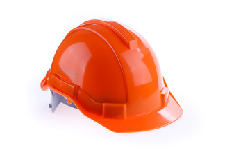 orange safety helmet hard hat, tool protect worker of danger