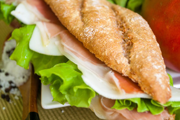 sandwich with ham bocadillo