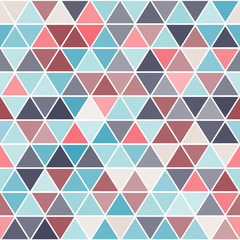 Fototapeta na wymiar Geometric seamless pattern with triangles