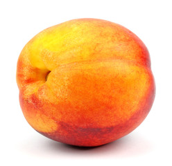 Nectarine fruit isolated on white background