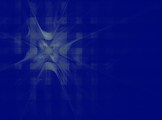 abstract fractal pattern on blue background