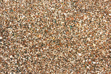 Bright detailed beach pebbles texture