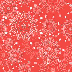 Abstract seamless pattern background with mandala