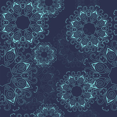 Abstract seamless pattern background with mandala