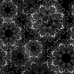 Abstract seamless pattern background with mandala