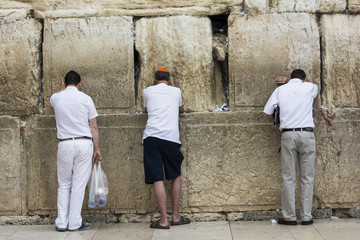 Jerusalem, an der Klagemauer.