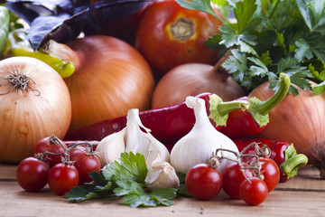 spices and vegetables