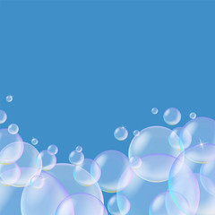 Background of soap bubbles