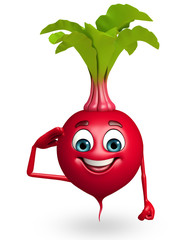 Cartoon character of beet root